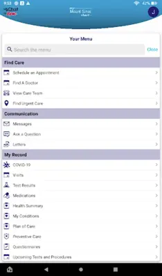 MyMountSinai android App screenshot 6